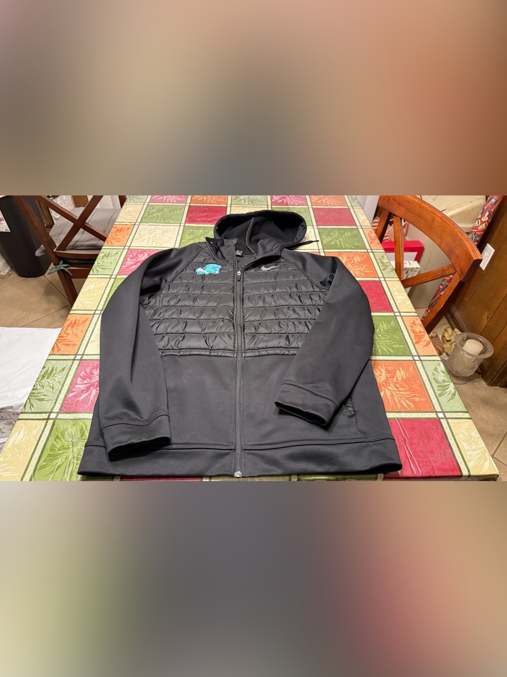 Tulane Green Wave Nike Dri-Fit Thermal Jacket Full Zip Puffer Hoodie Men's Large